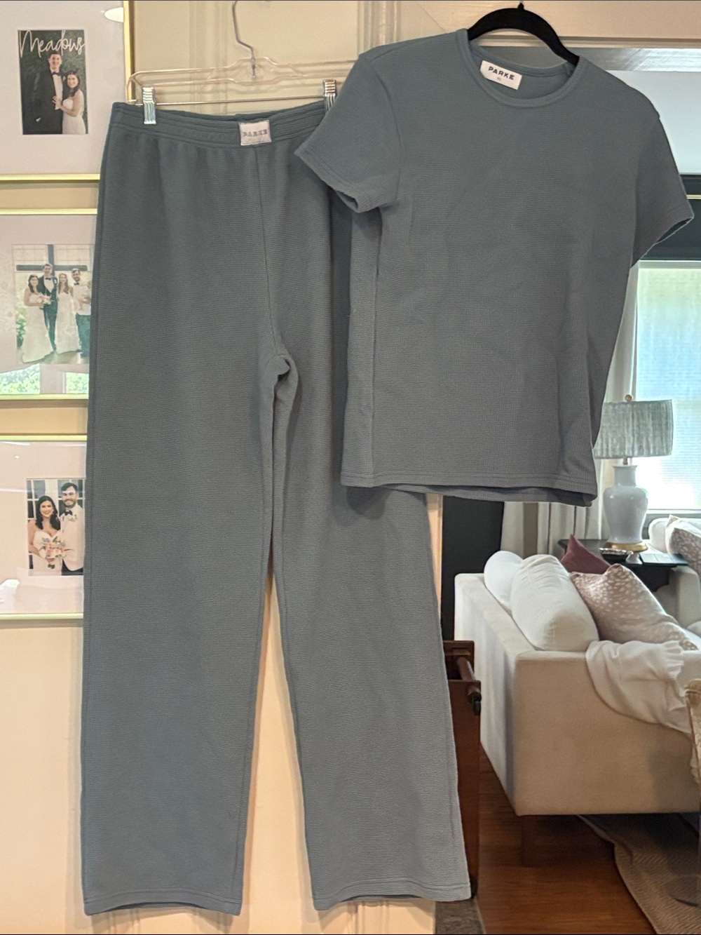 Parker Women’s Slate Blue Short-Sleeve Pajama Set